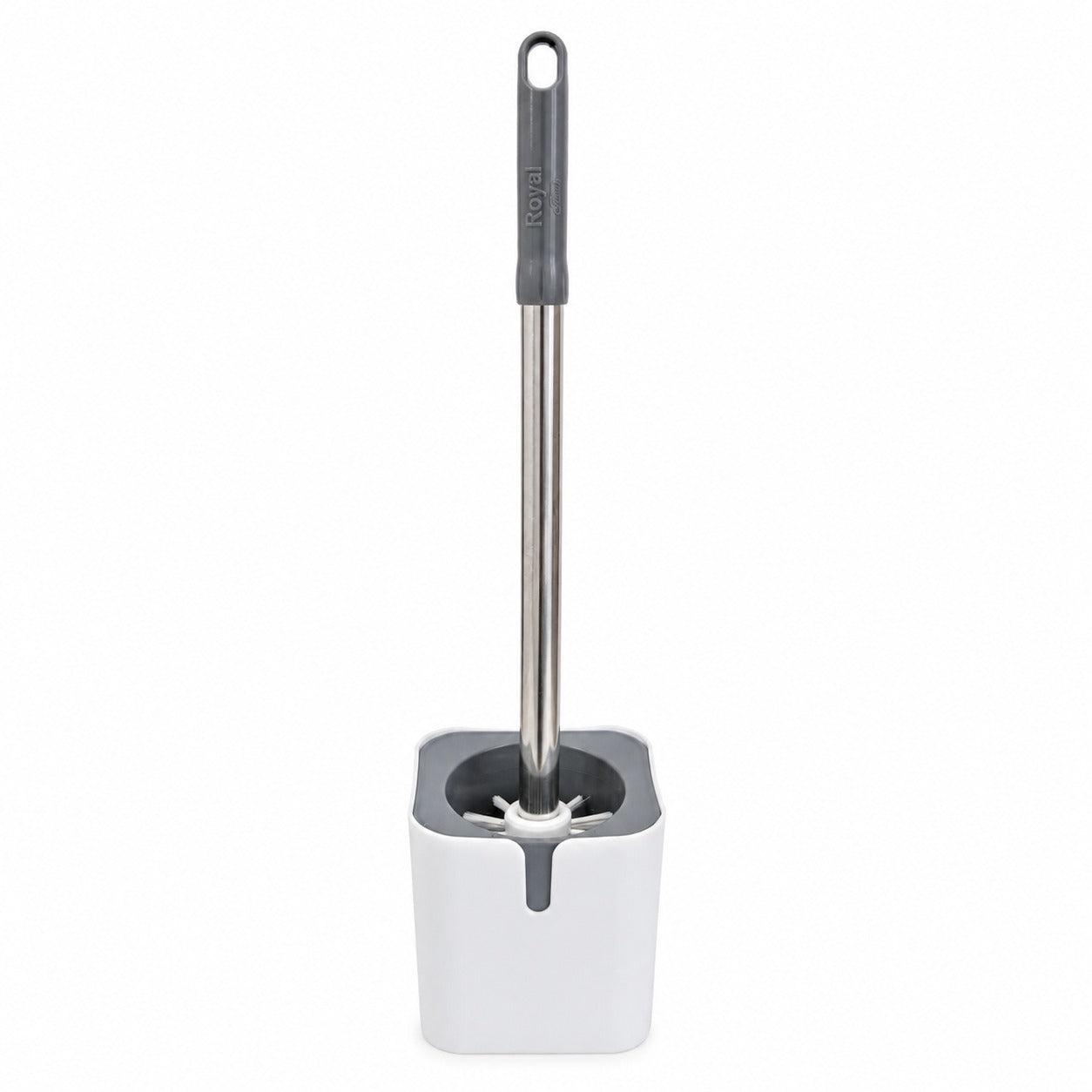 Zidello Toilet Brush with Caddy – Long Handle Bathroom Toilet Cleaning Brush