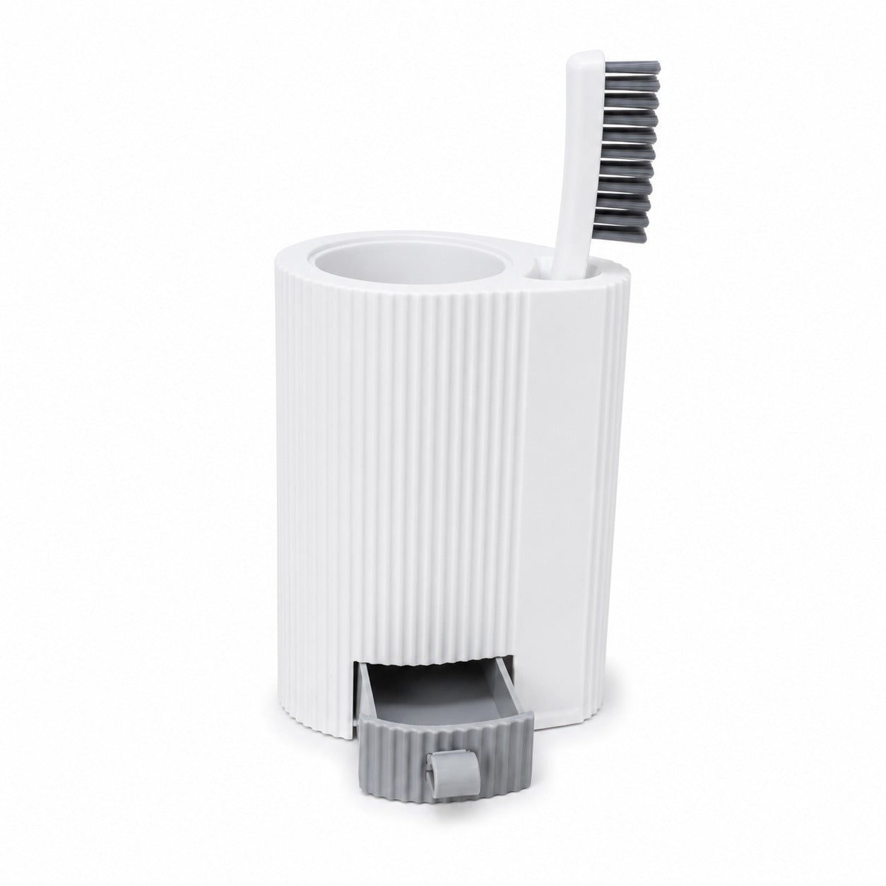 Zidello Toilet Brush with Caddy – Long Handle Bathroom Toilet Cleaning Brush