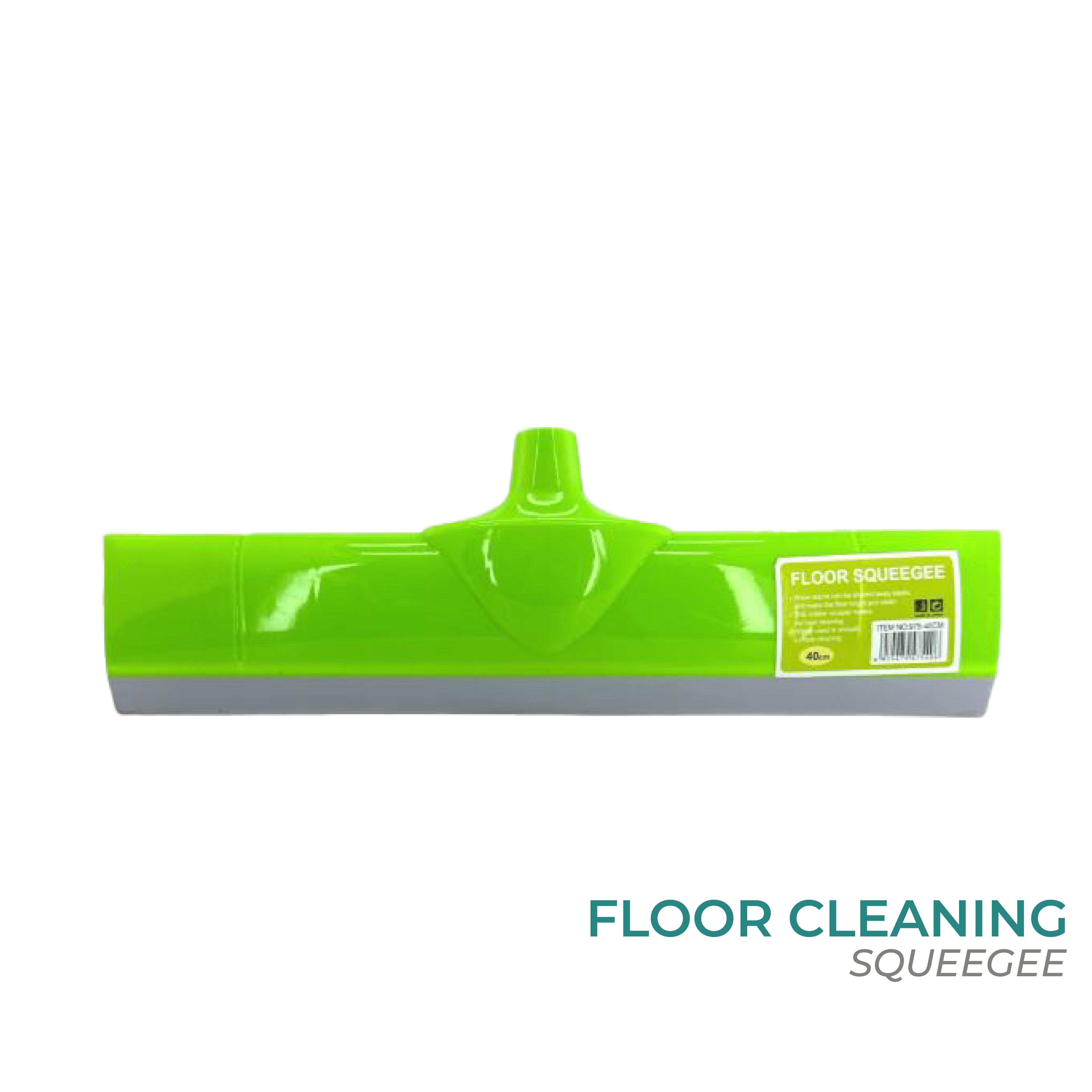 Zidello floor cleaning squeegee with ergonomic handle and wide rubber blade for efficient water removal