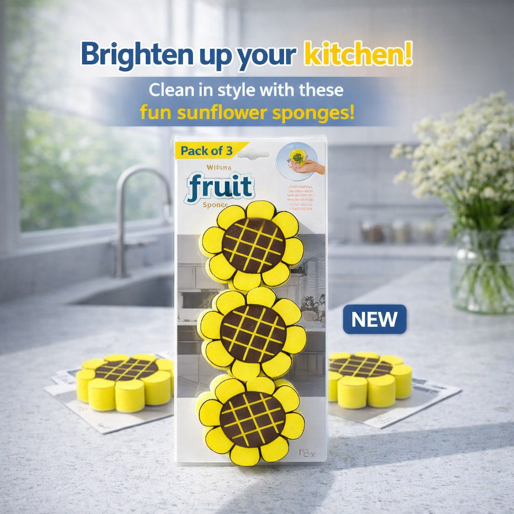 Zidello soft non-scratch cleaning sponges and scourers for kitchen dishwashing and gentle surface cleaning