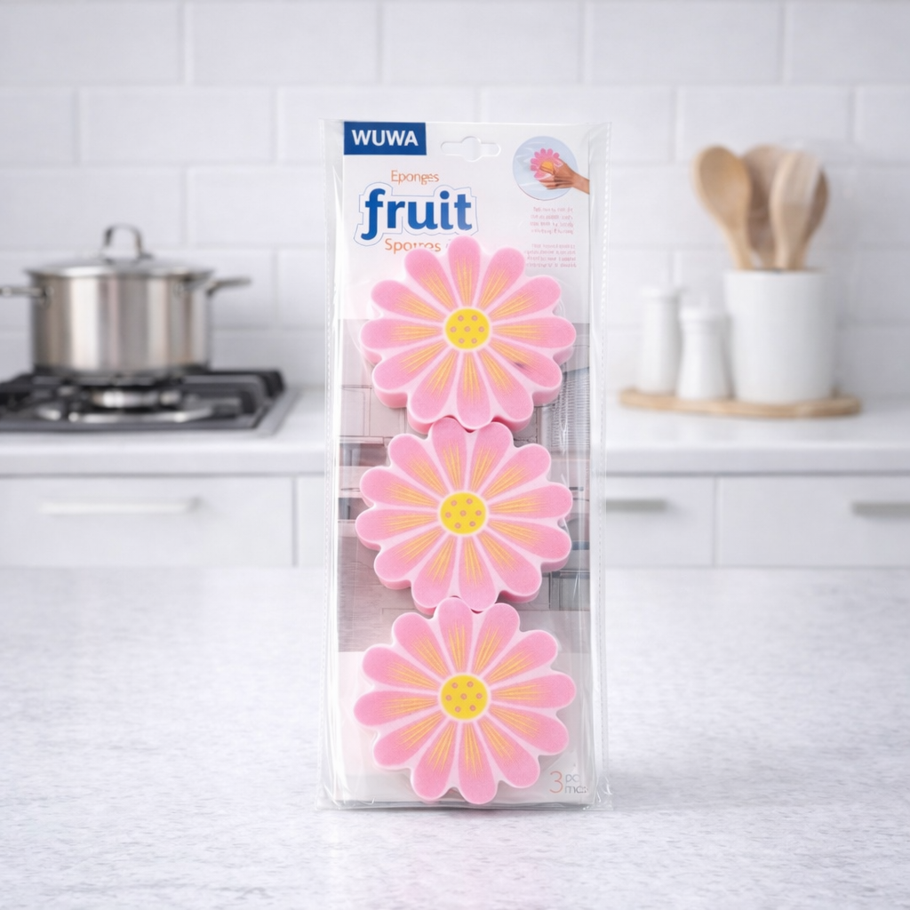 Zidello soft non-scratch cleaning sponges and scourers for kitchen dishwashing and gentle surface cleaning