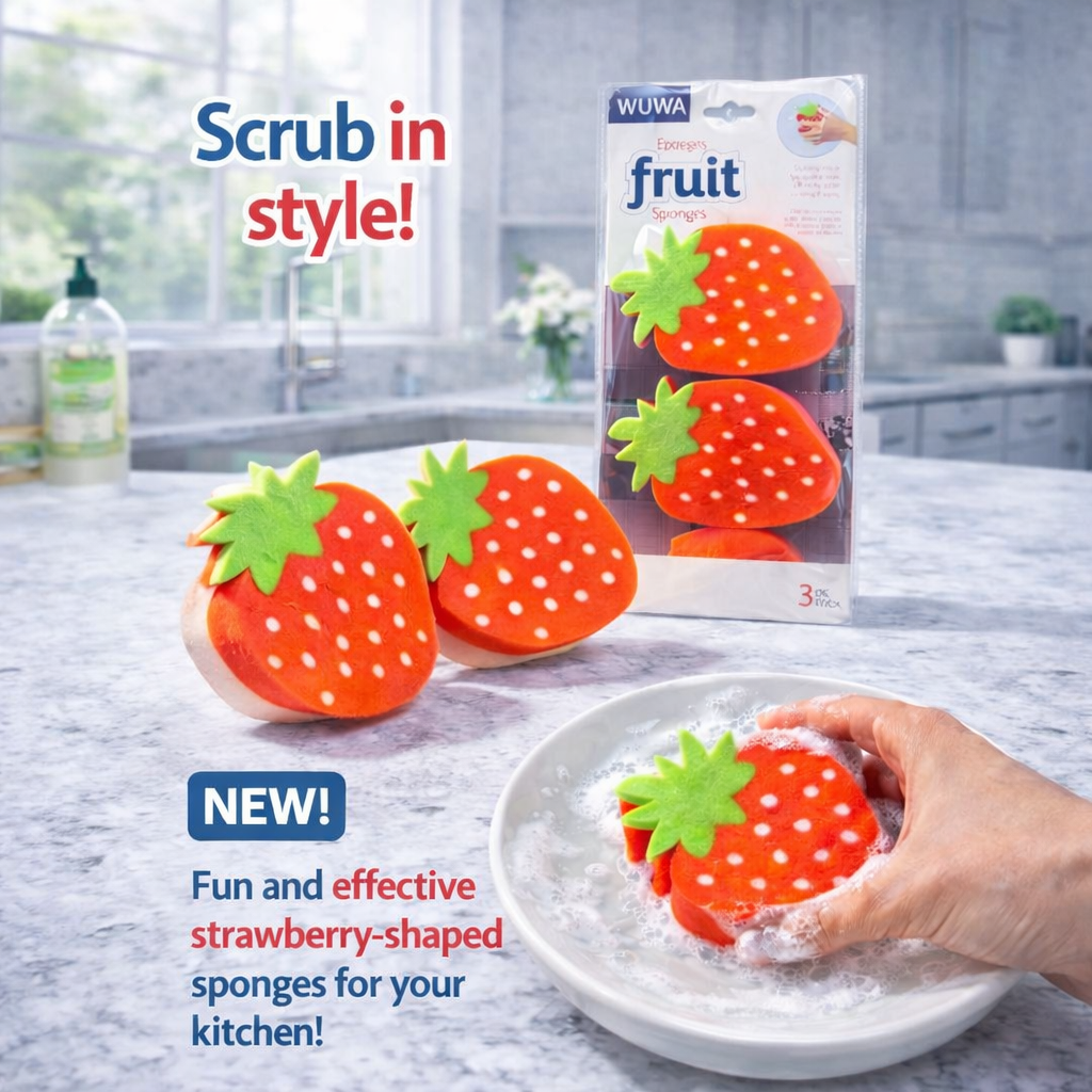 Zidello soft non-scratch cleaning sponges and scourers for kitchen dishwashing and gentle surface cleaning
