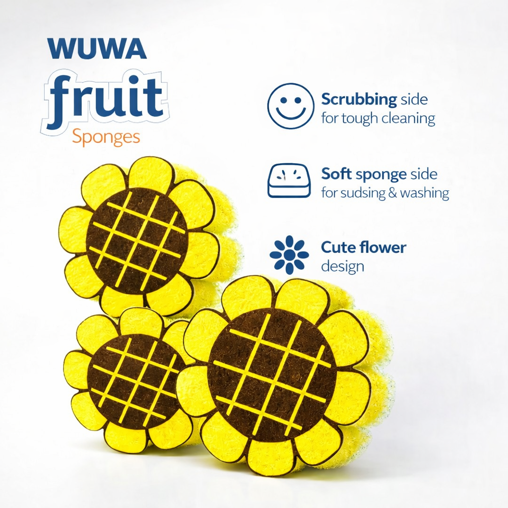 Zidello soft non-scratch cleaning sponges and scourers for kitchen dishwashing and gentle surface cleaning