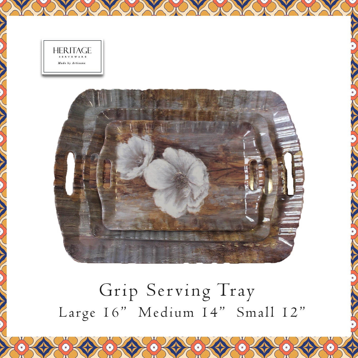 Heritage Grip Tray Set (3 pieces)
