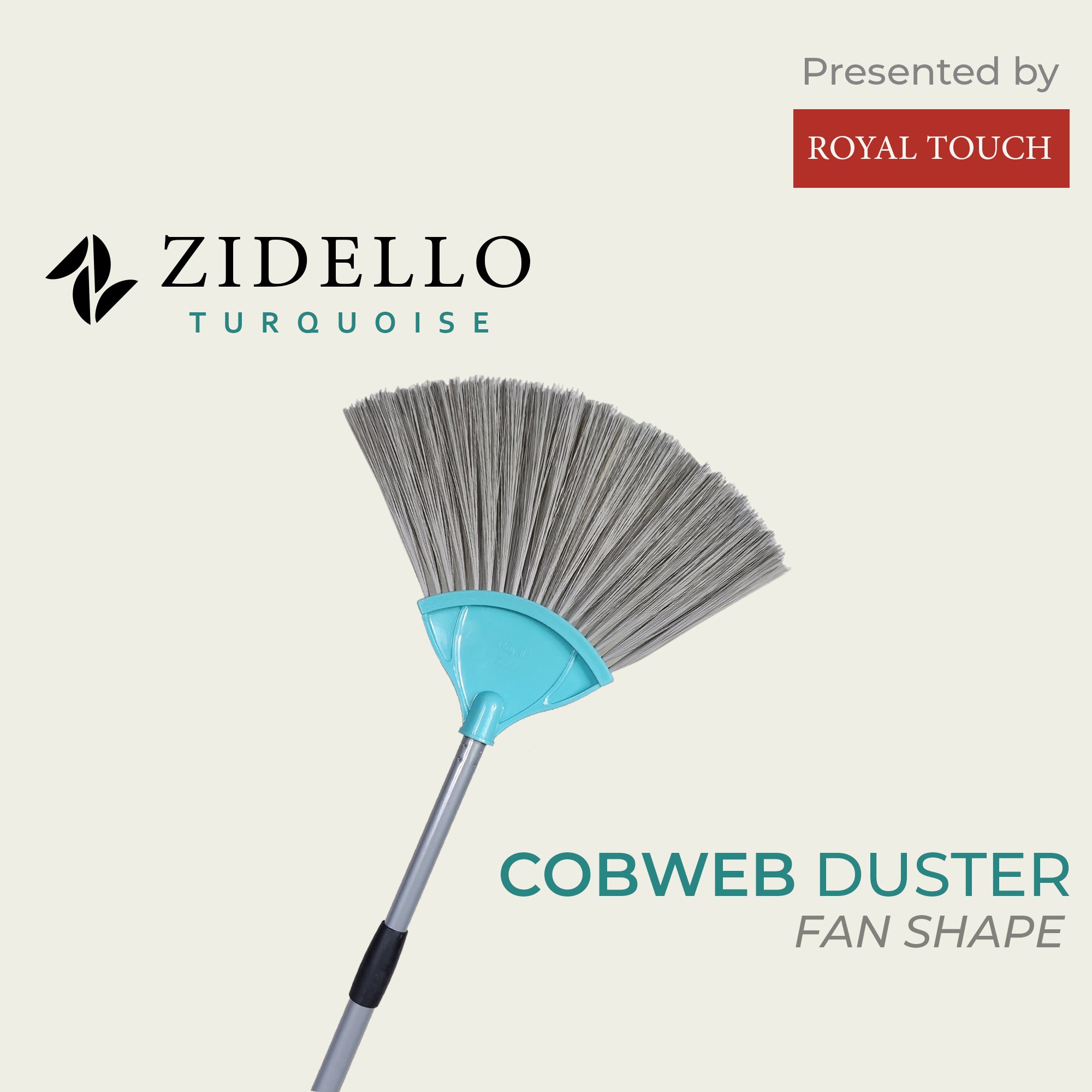 Zidello long and soft-bristled cobweb duster that reaches high corners and cleans gently and easily at a low cost