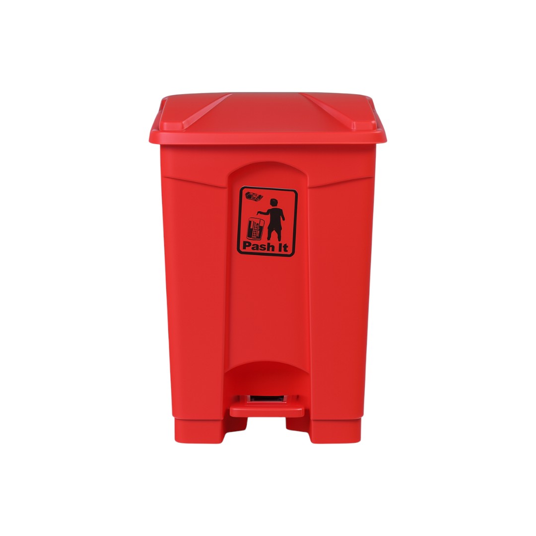 Zidello 50L Plastic Pedal Bin (61 cm × 40 cm × 42 cm) – Durable Foot-Operated Dustbin for Home, Kitchen & Office