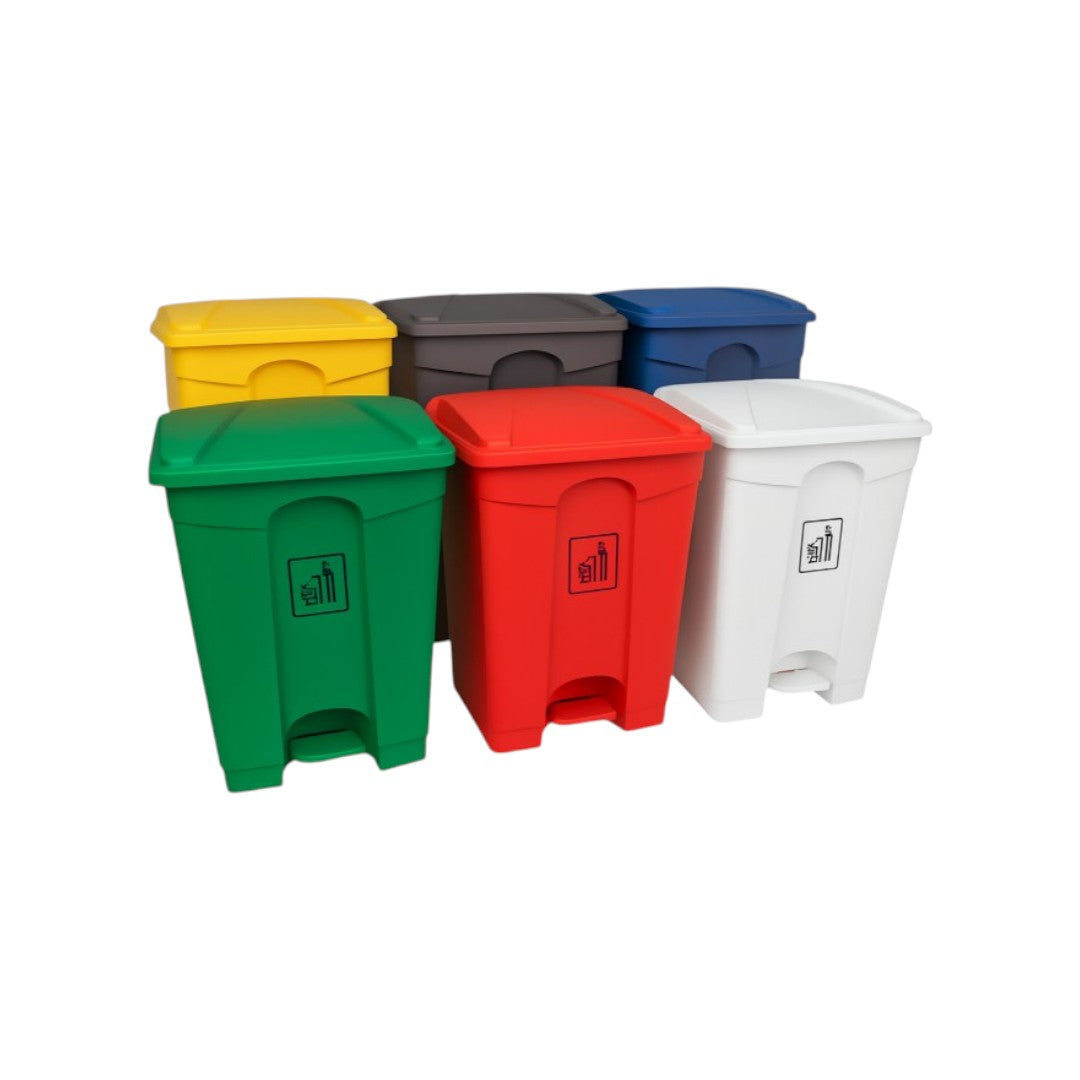 Zidello 70L Plastic Pedal Bin (68 cm × 41 cm × 51 cm) – Durable Foot-Operated Dustbin for Home, Kitchen & Office