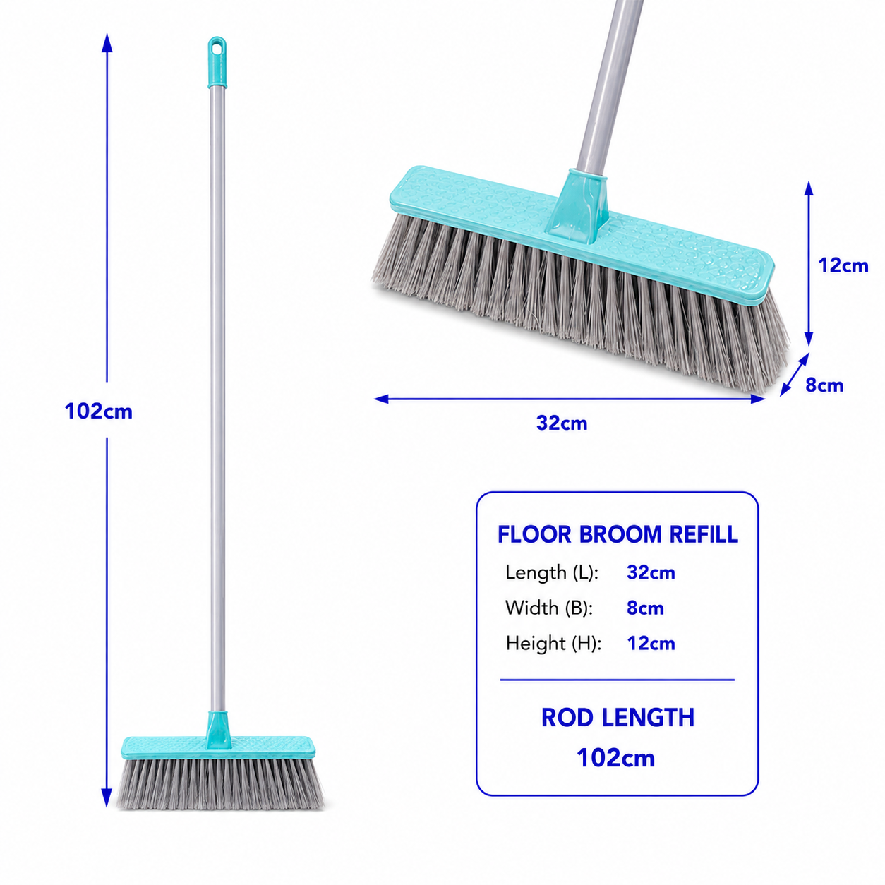 Zidello Sparkling Floor Broom
