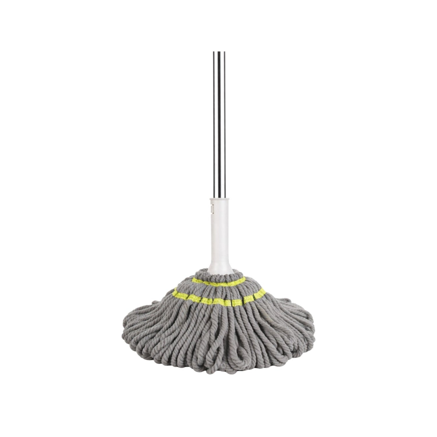 Zidello folding twist floor mop with hands-free wringing system, absorbent cotton mop head, and adjustable handle for efficient cleaning