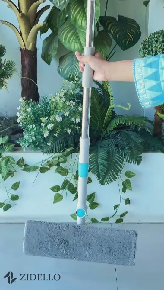 Rotatable Glass Wiper with Bendable Head – Double-Sided Squeegee for Window, Bathroom & Floor Cleaning