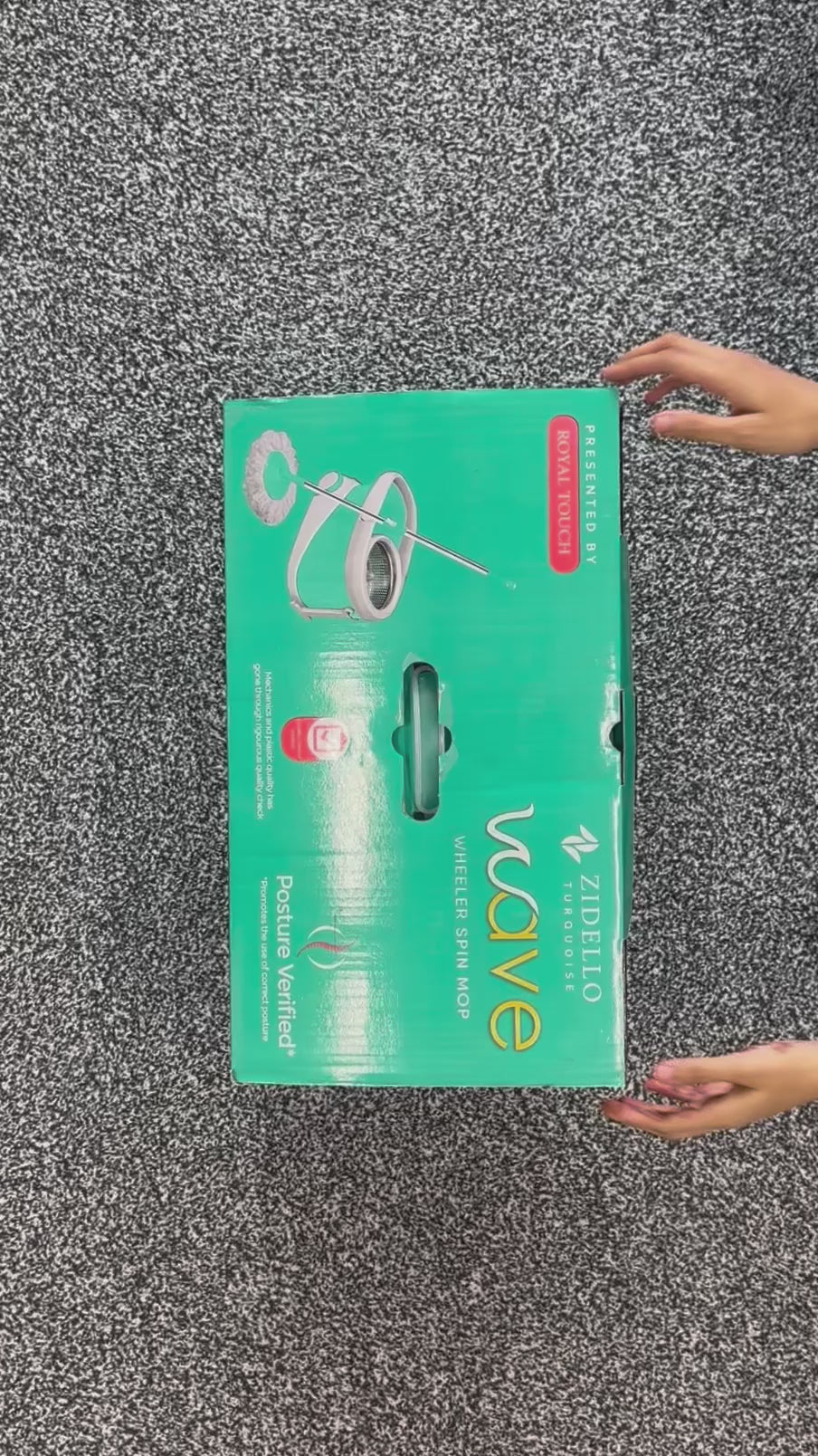 WAVE Wheeler Spin Mop with Microfiber Mop Head