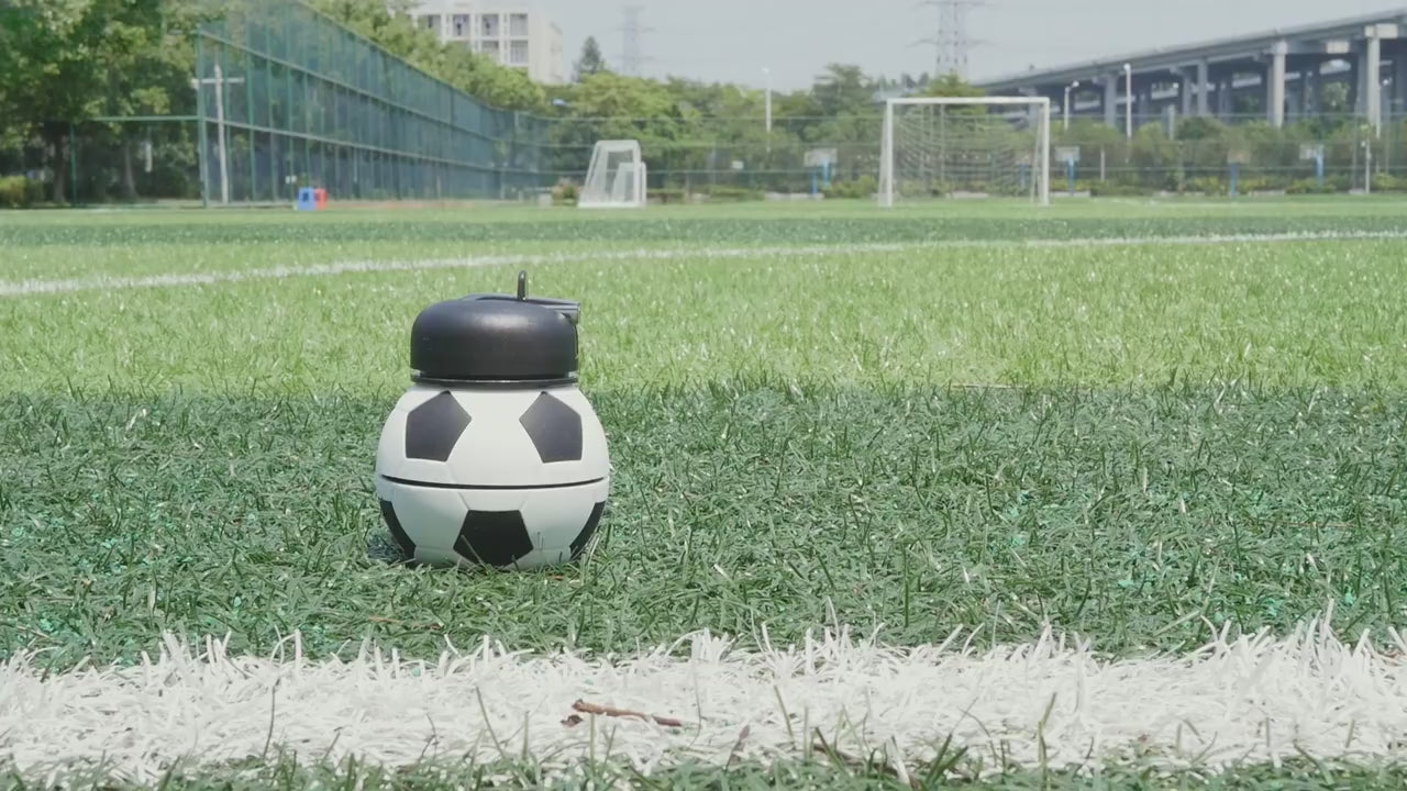 Collapsible Kid's Water Bottle with Basketball Design – Leak-Proof, BPA-Free, Food Grade Silicone