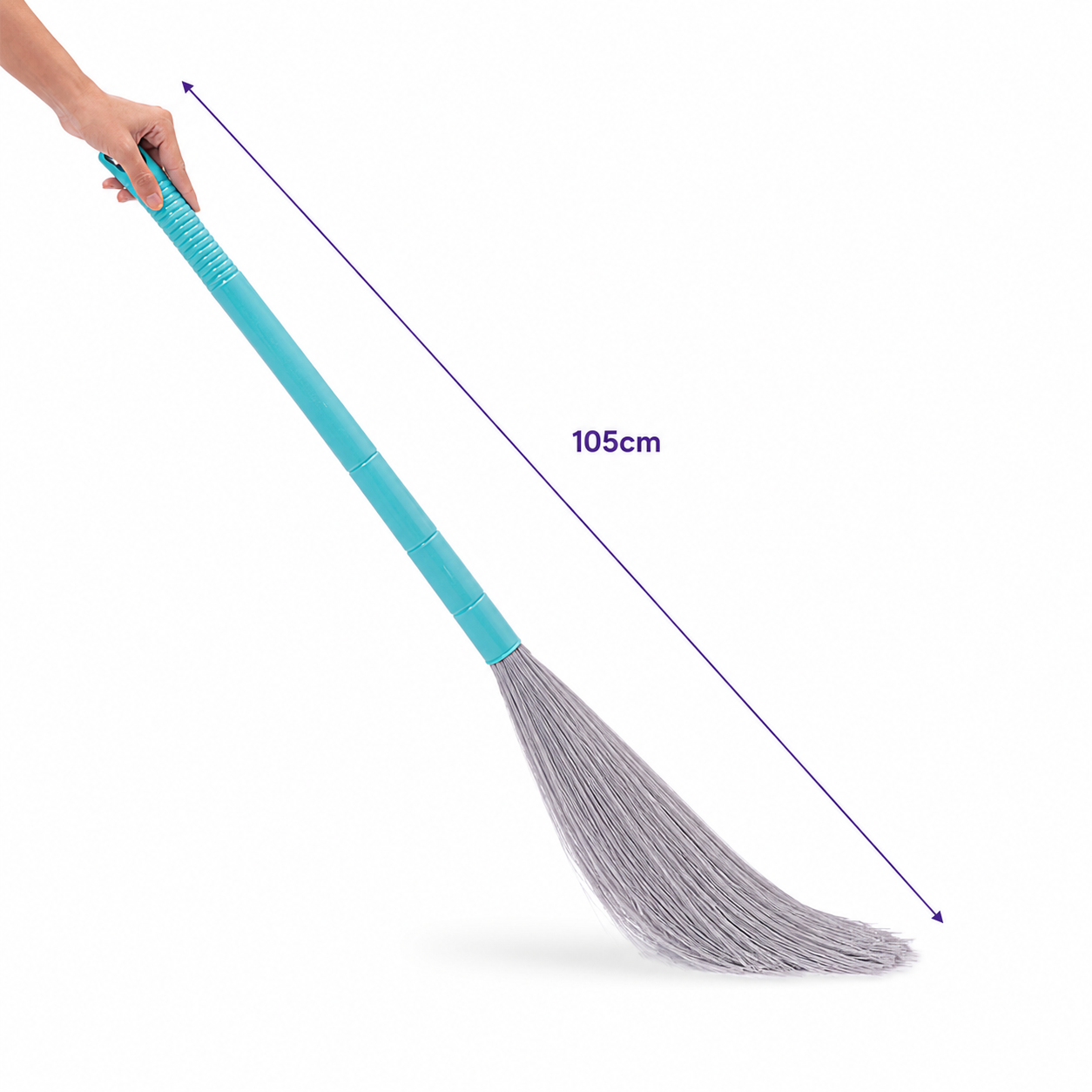 Zidello Zero-Dust Slick Broom, Long handle (Jharo)