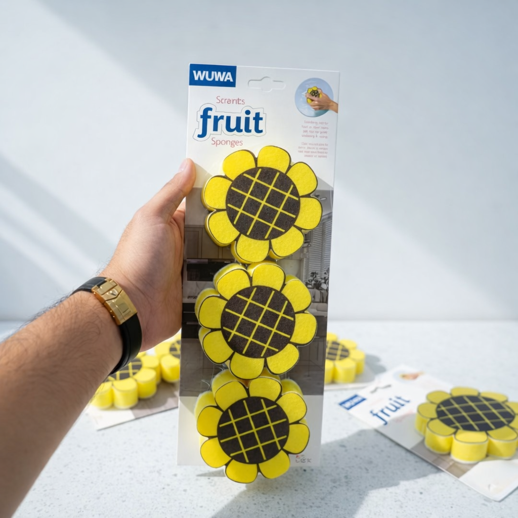 Zidello soft non-scratch cleaning sponges and scourers for kitchen dishwashing and gentle surface cleaning