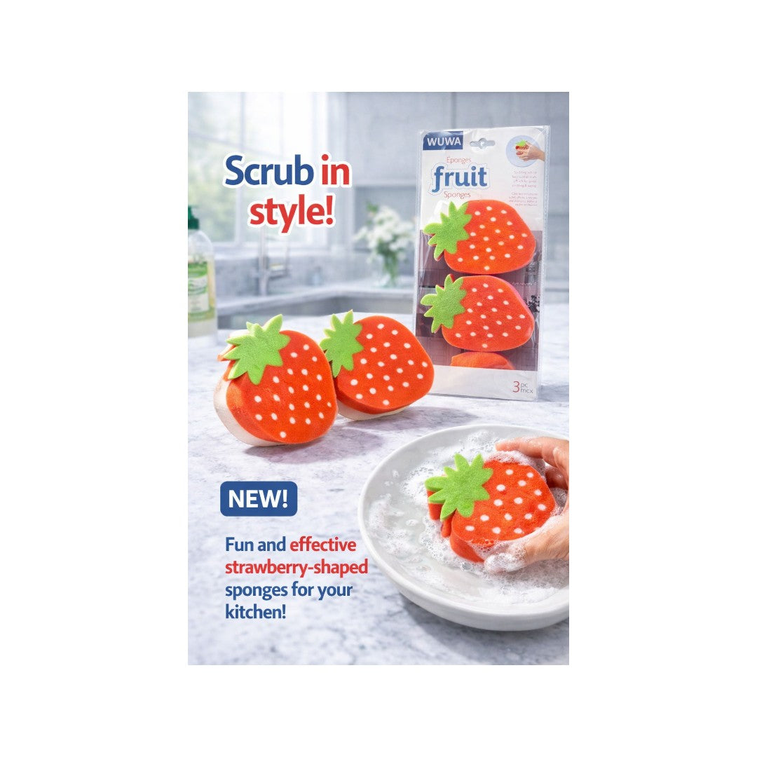 Zidello soft non-scratch cleaning sponges and scourers for kitchen dishwashing and gentle surface cleaning