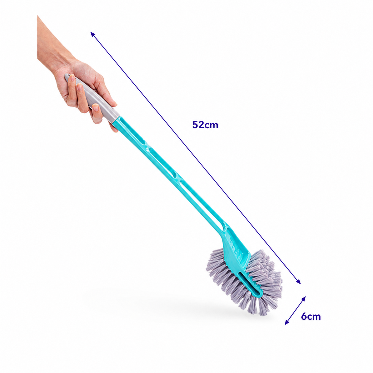 Zidello Double Sided Toilet Hockey Brush - Bathroom Cleaning Brush - (Supreme)