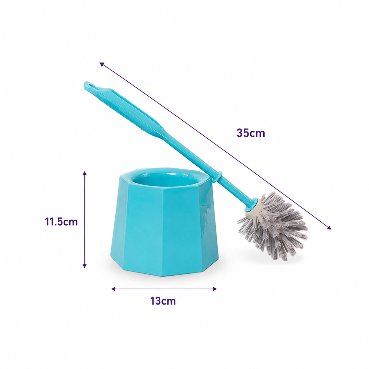 Zidello Toilet Brush With Caddy (Deluxe)