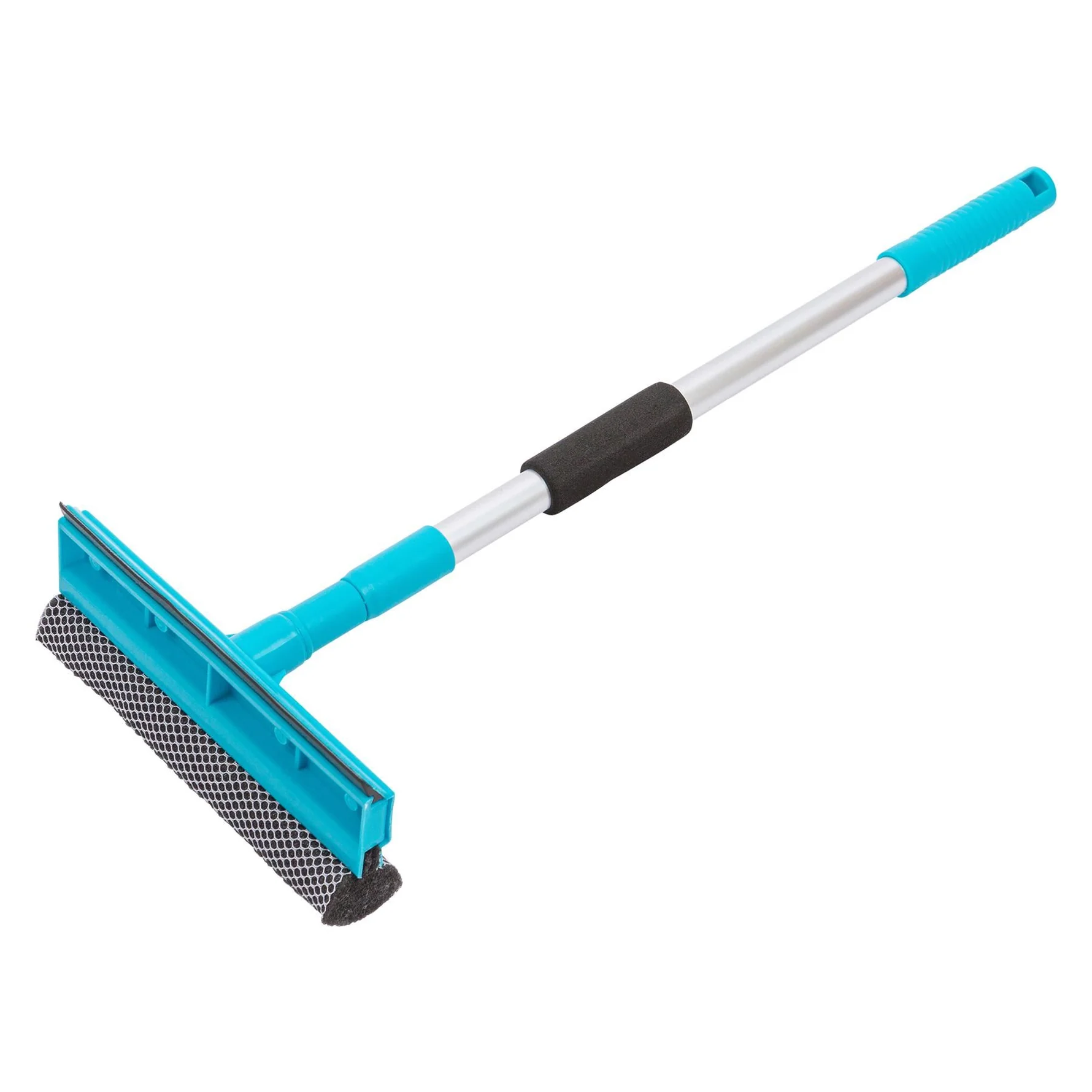 zidello 2-in-1 Window Squeegee with Aluminium Rod Handle – Glass Cleaning Wiper