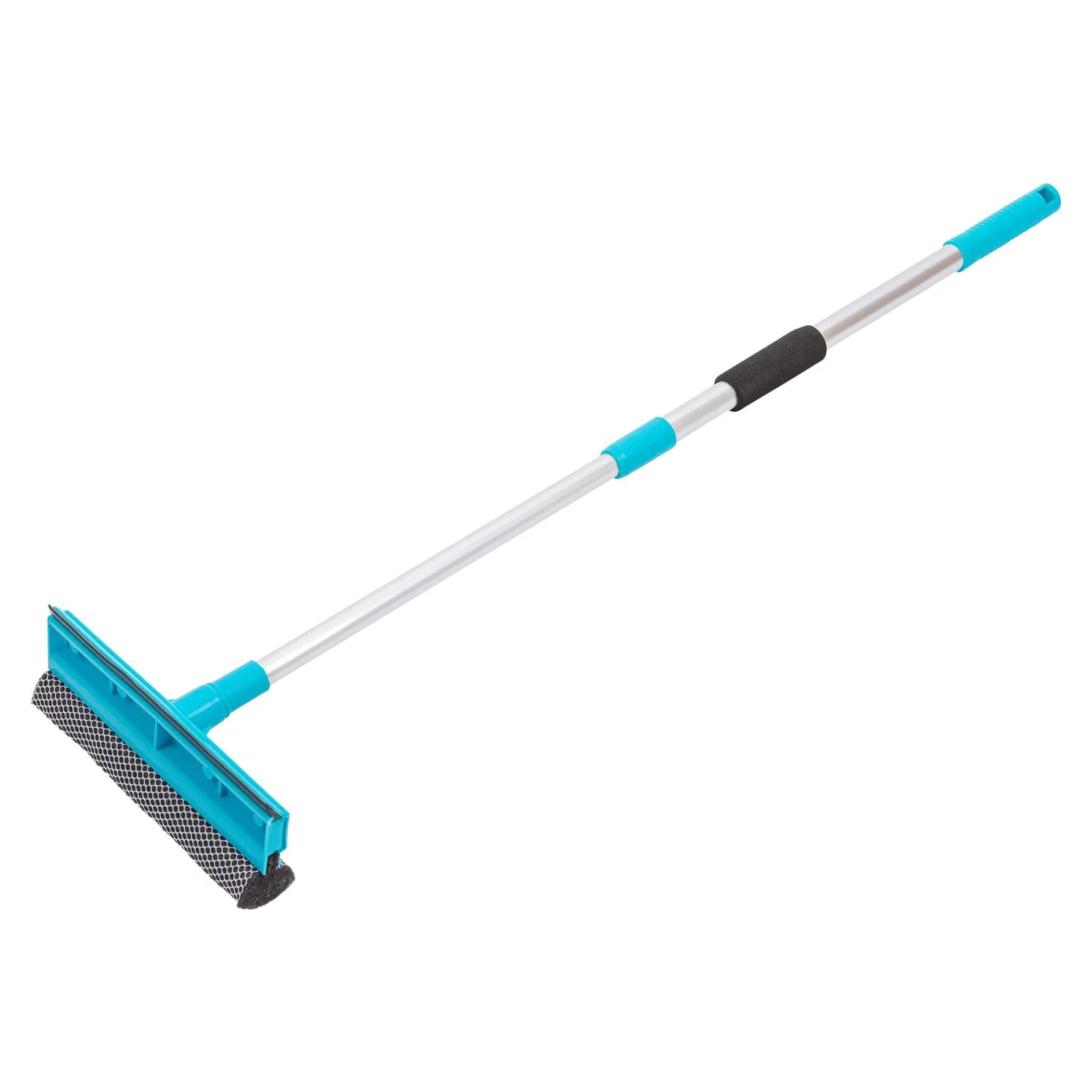 zidello 2-in-1 Window Squeegee with Aluminium Rod Handle – Glass Cleaning Wiper